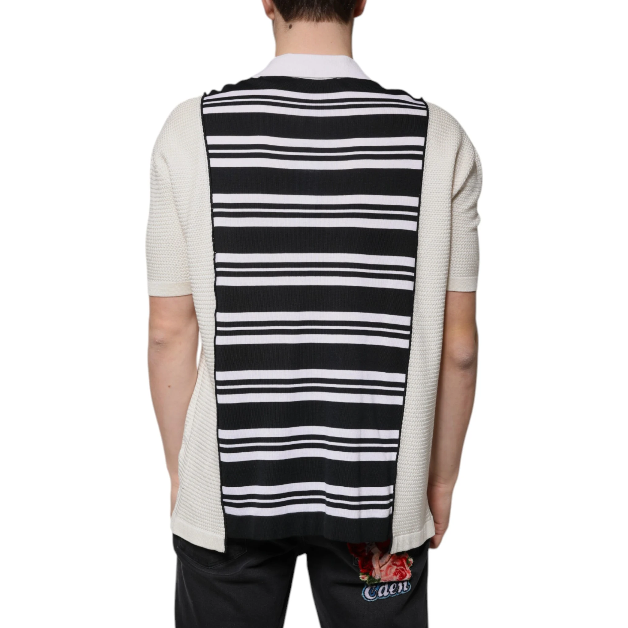 Multicolor Stripe Collared Polo T-shirt