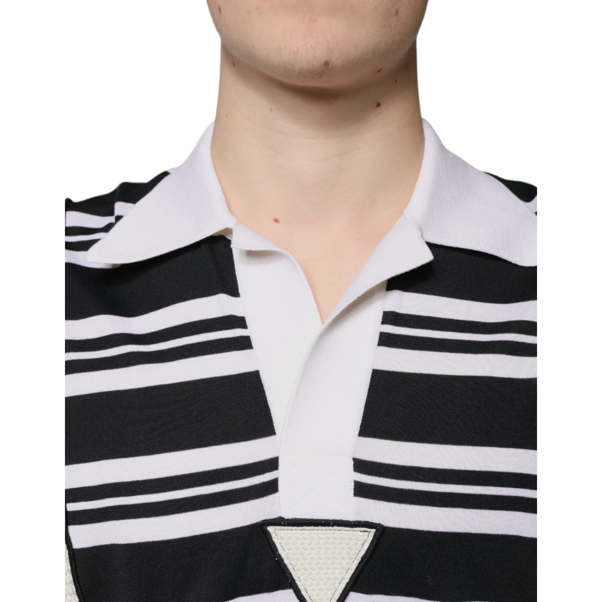 Multicolor Stripe Collared Polo T-shirt