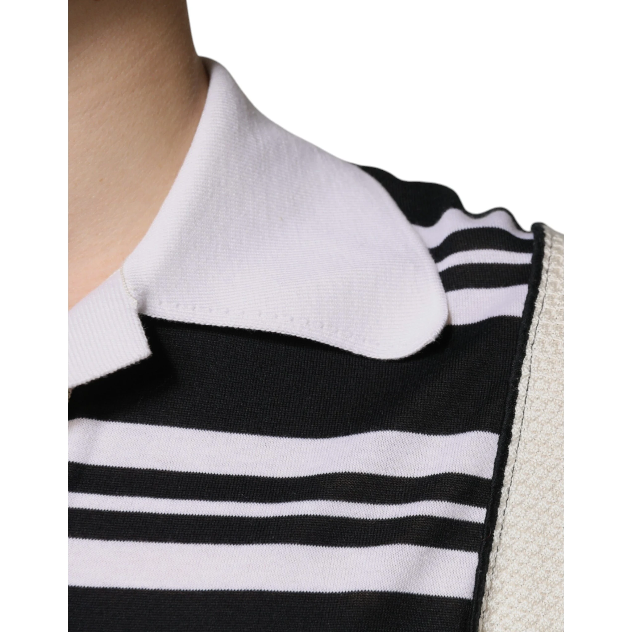 Multicolor Stripe Collared Polo T-shirt