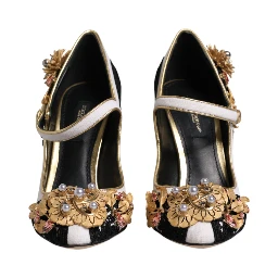 Multicolor Embellished Heels Pumps Shoes