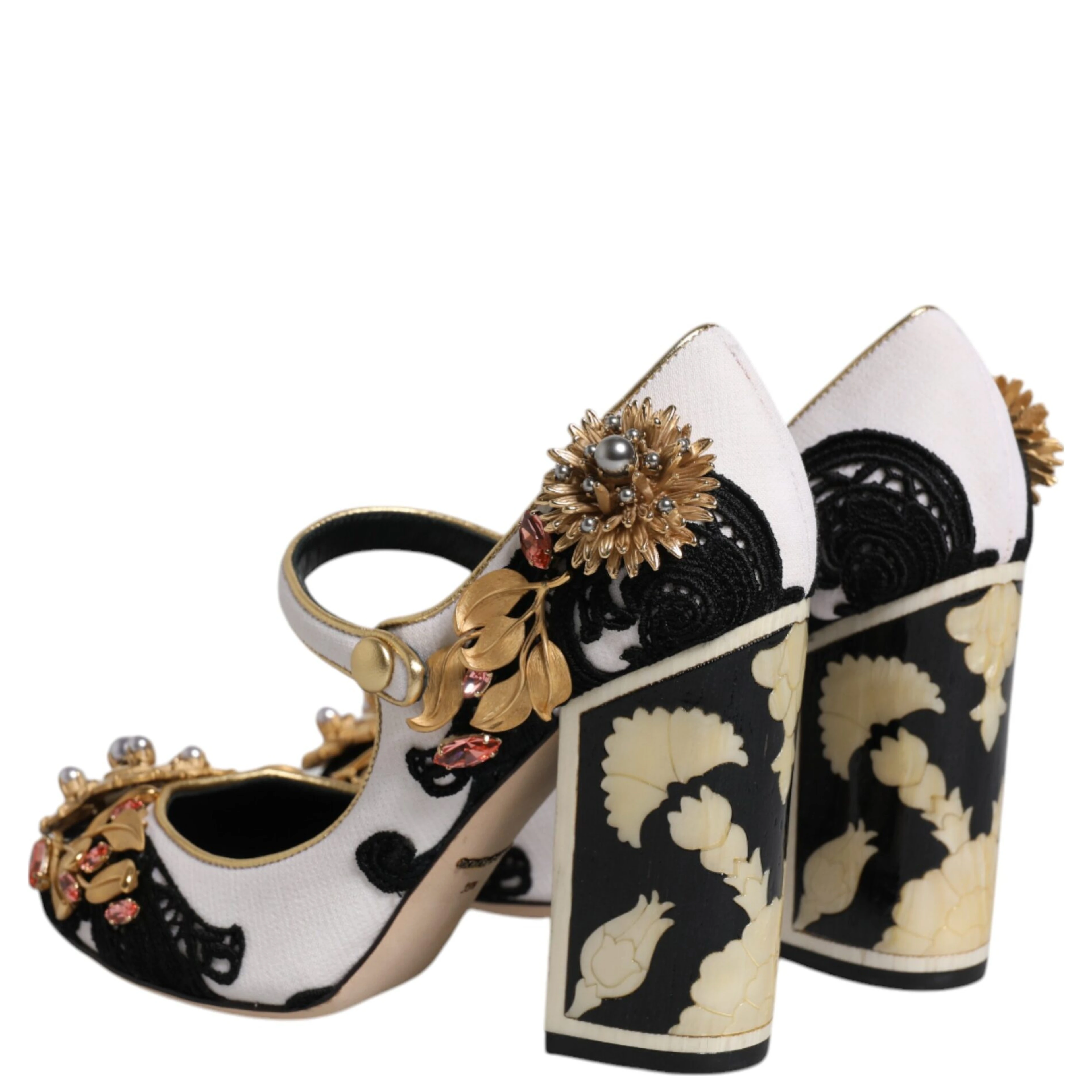 Multicolor Embellished Heels Pumps Shoes