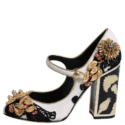 Multicolor Embellished Heels Pumps Shoes