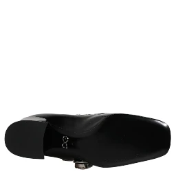 Black Patent Leather Crystal Mary Jane Pumps Shoes