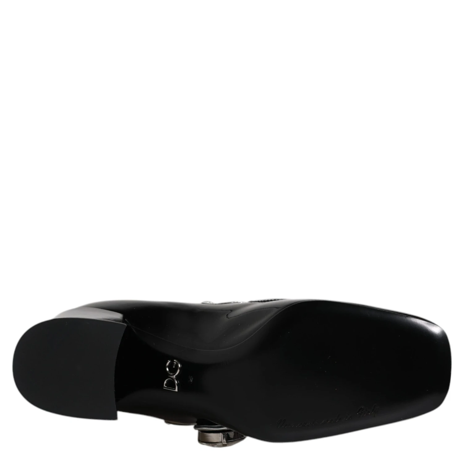 Black Patent Leather Crystal Mary Jane Pumps Shoes