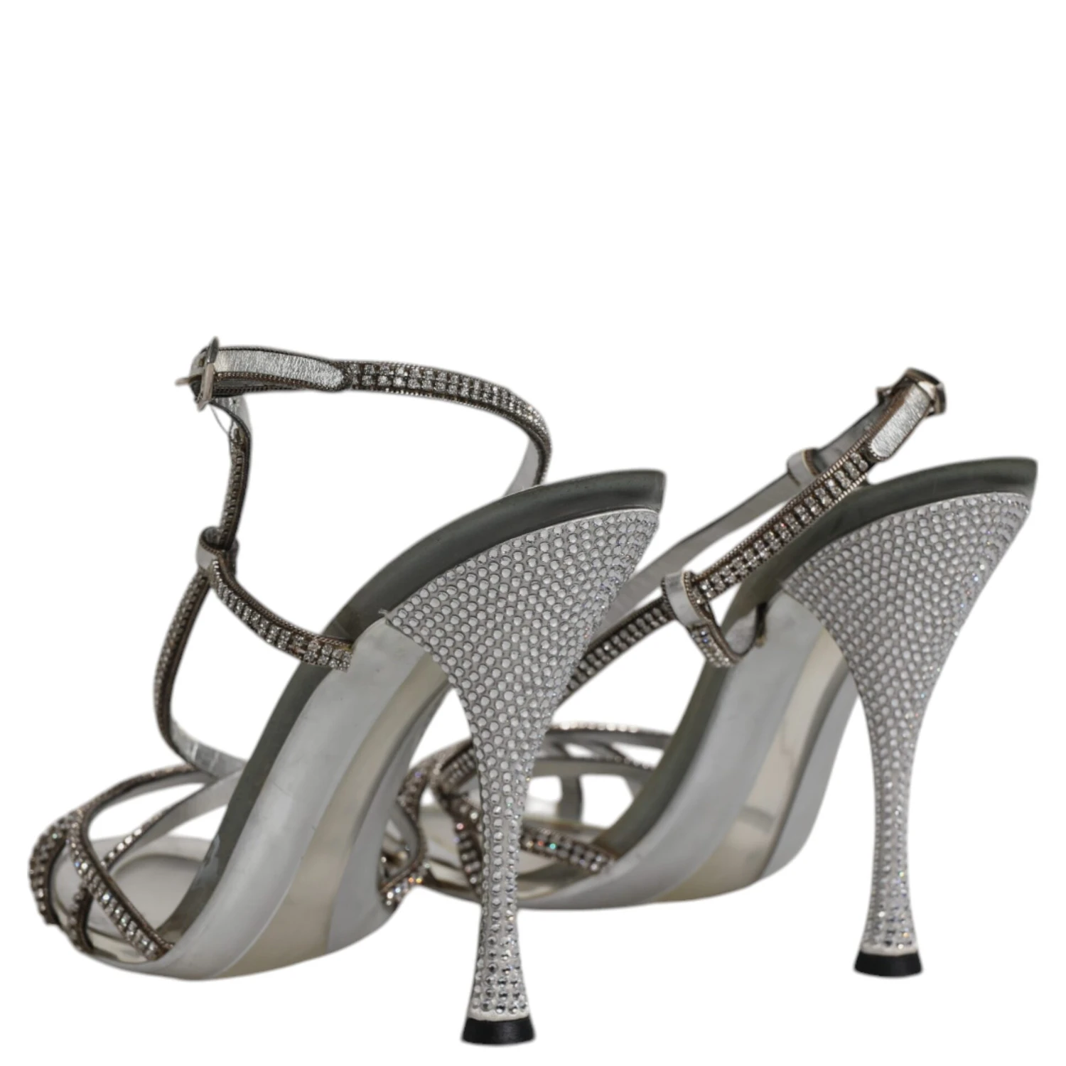 Silver Crystal Slingback KEIRA Sandals Shoes
