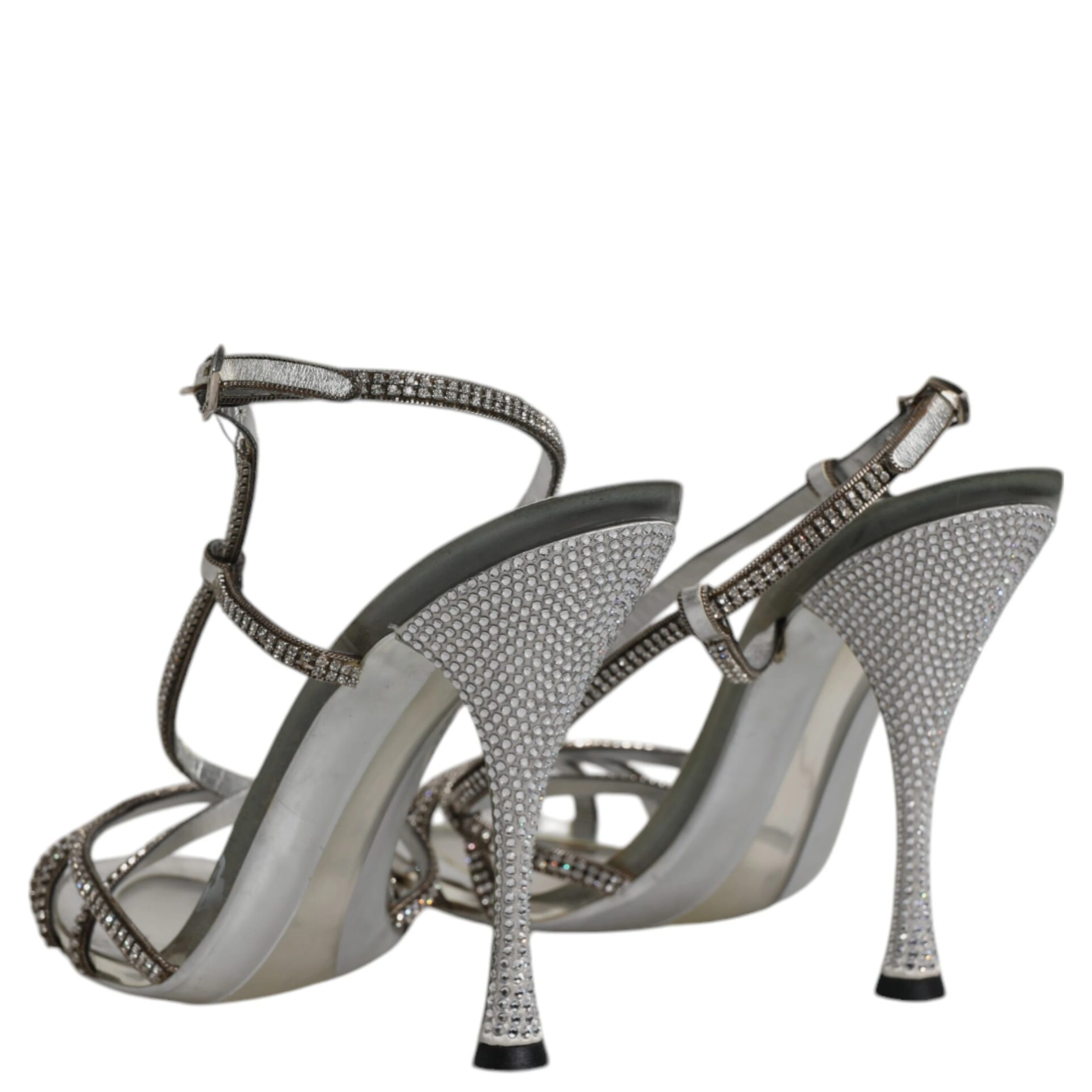 Silver Crystal Slingback KEIRA Sandals Shoes