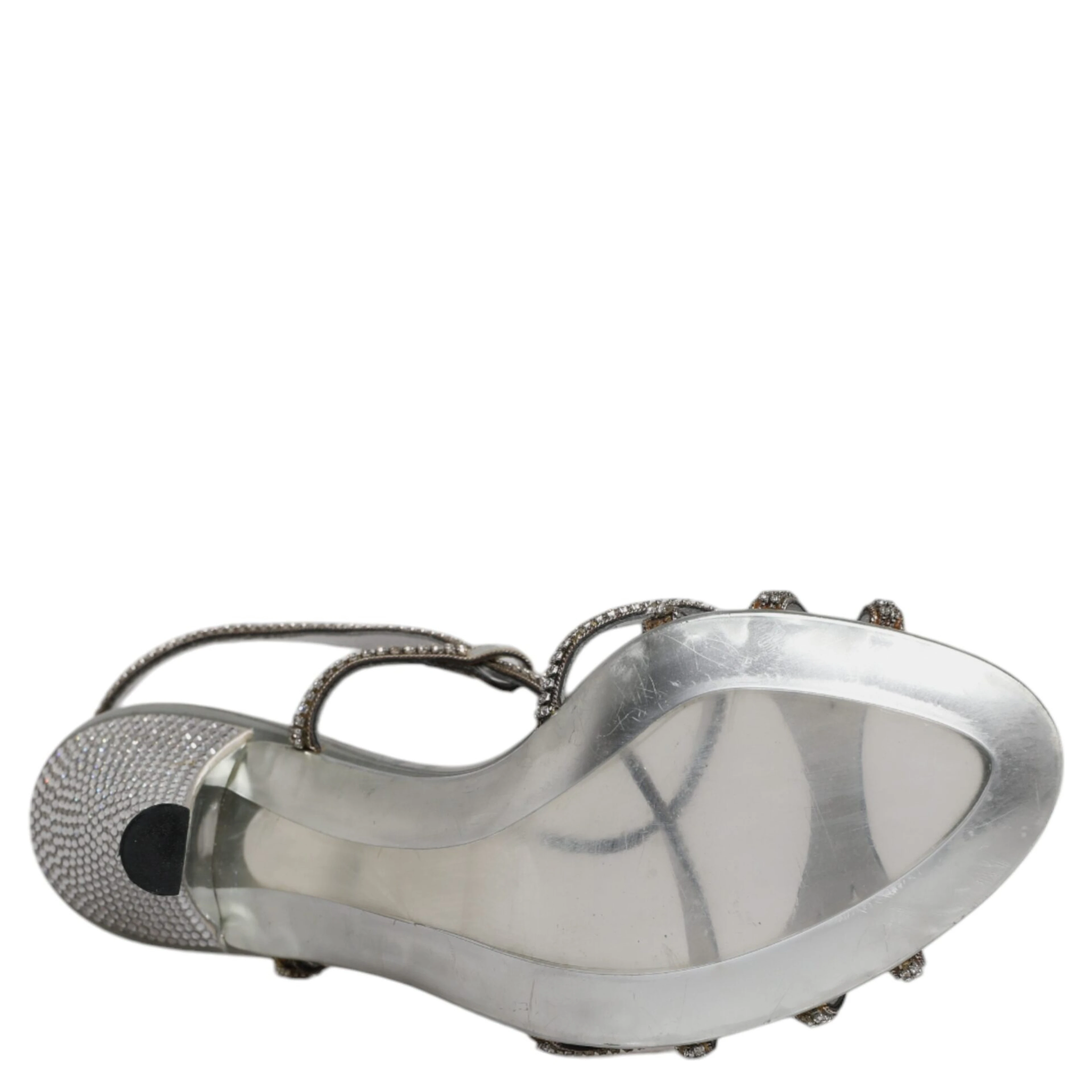 Silver Crystal Slingback KEIRA Sandals Shoes