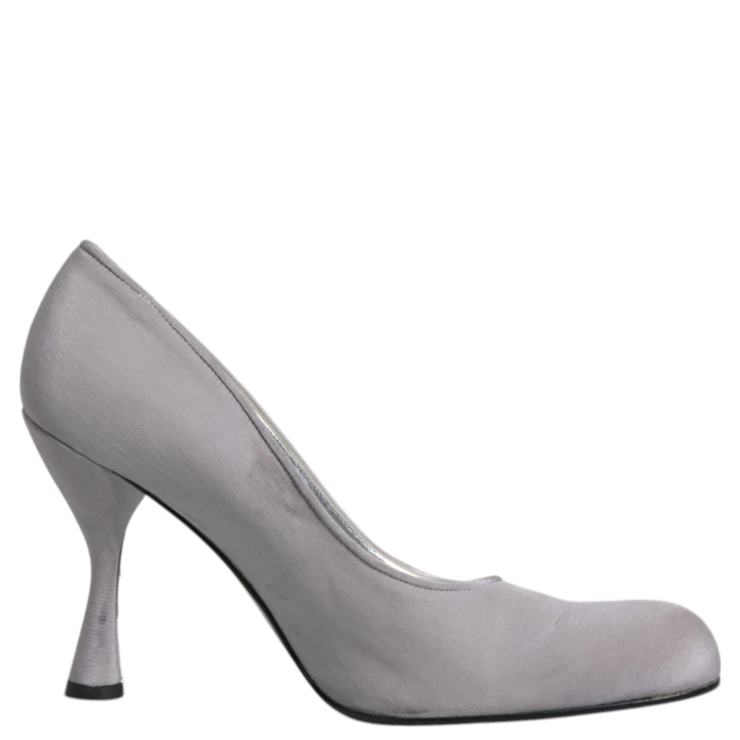 Gray Suede Leather High Heel Pumps Shoes