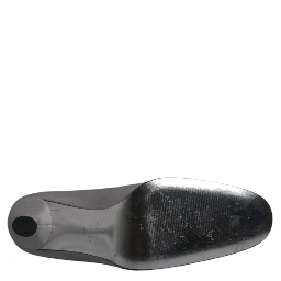 Gray Suede Leather High Heel Pumps Shoes