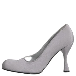 Gray Suede Leather High Heel Pumps Shoes
