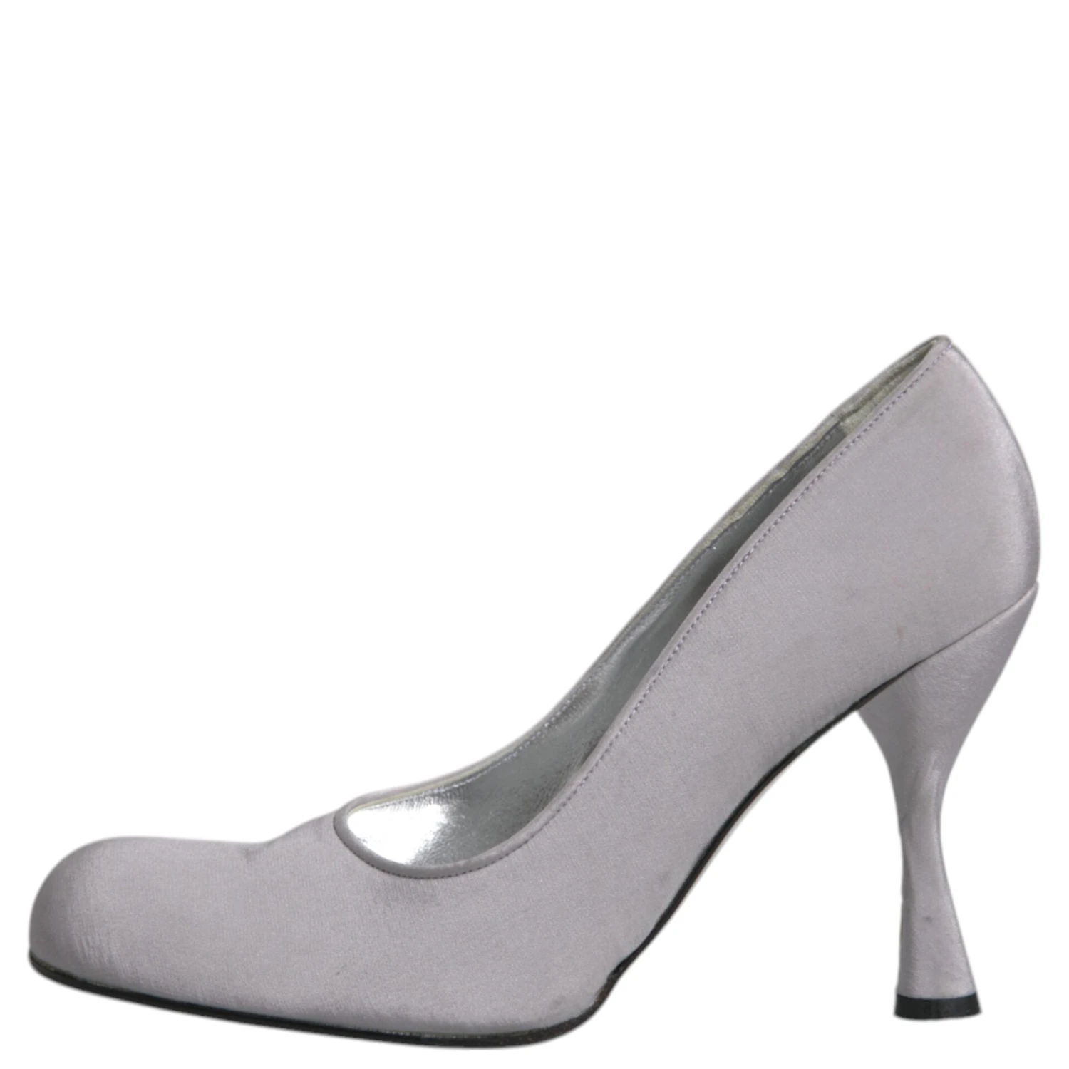 Gray Suede Leather High Heel Pumps Shoes