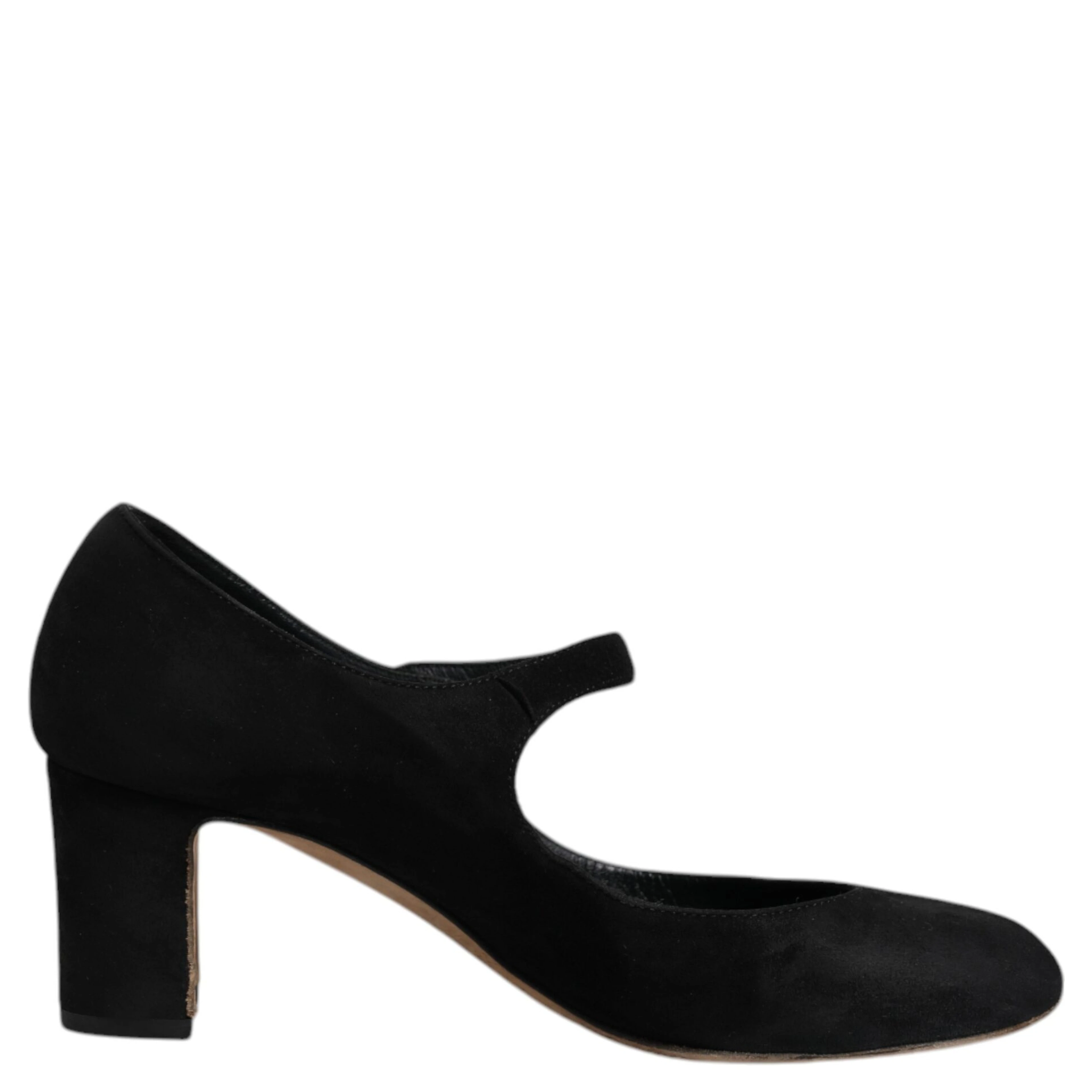Black Suede Leather KEIRA Heels Pumps Shoes