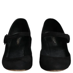 Black Suede Leather KEIRA Heels Pumps Shoes