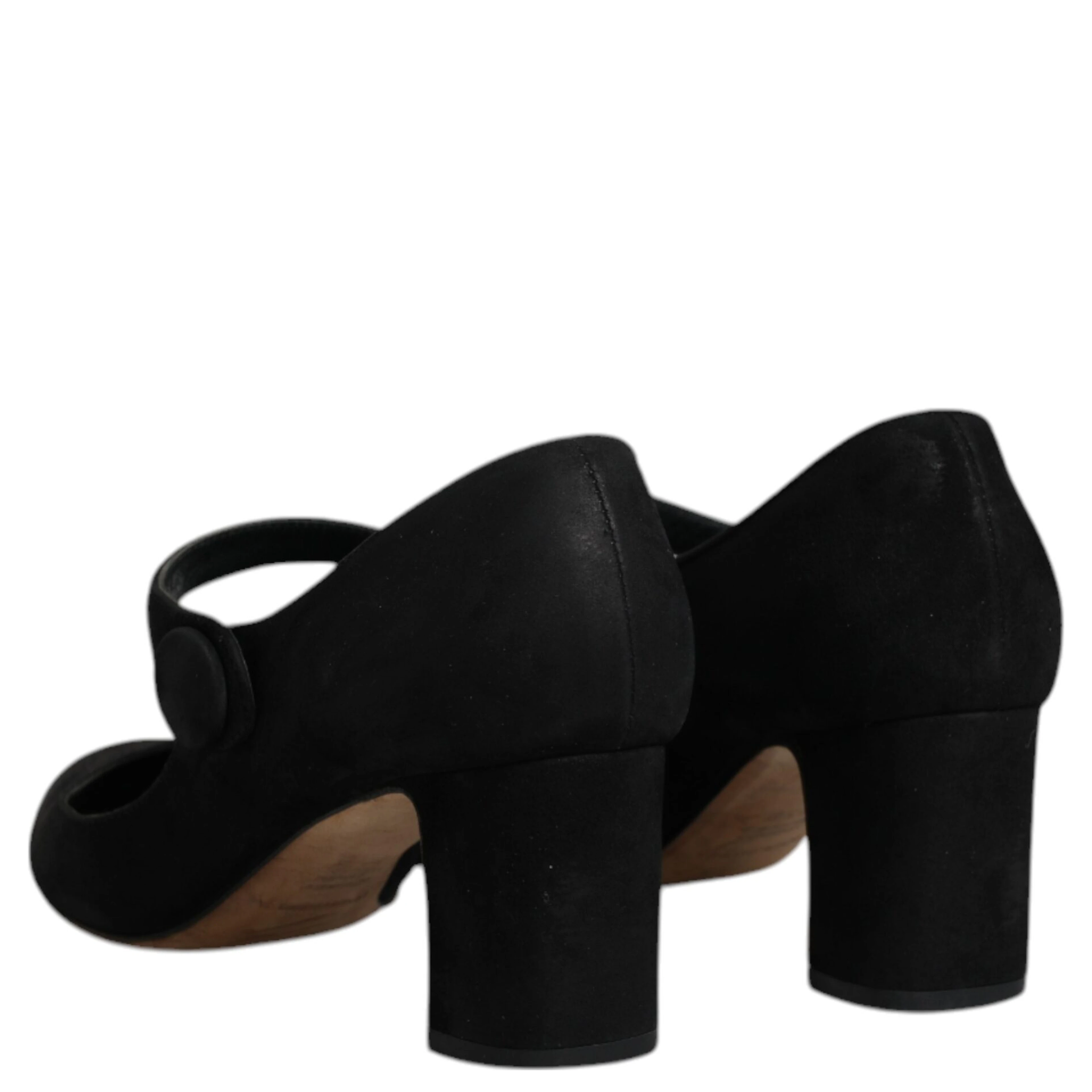 Black Suede Leather KEIRA Heels Pumps Shoes