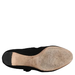 Black Suede Leather KEIRA Heels Pumps Shoes