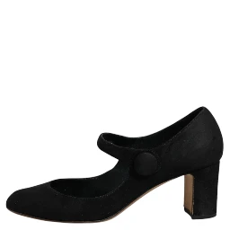 Black Suede Leather KEIRA Heels Pumps Shoes