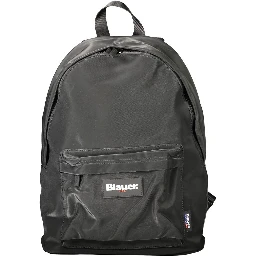 Black Polyester Backpack
