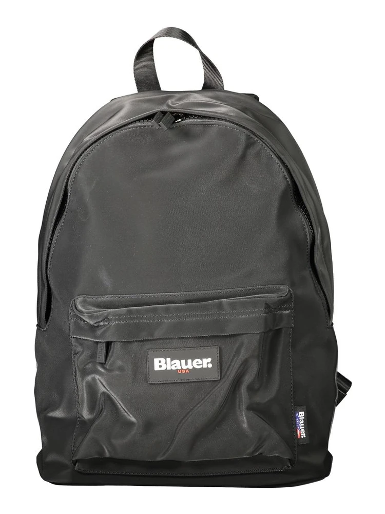Black Polyester Backpack