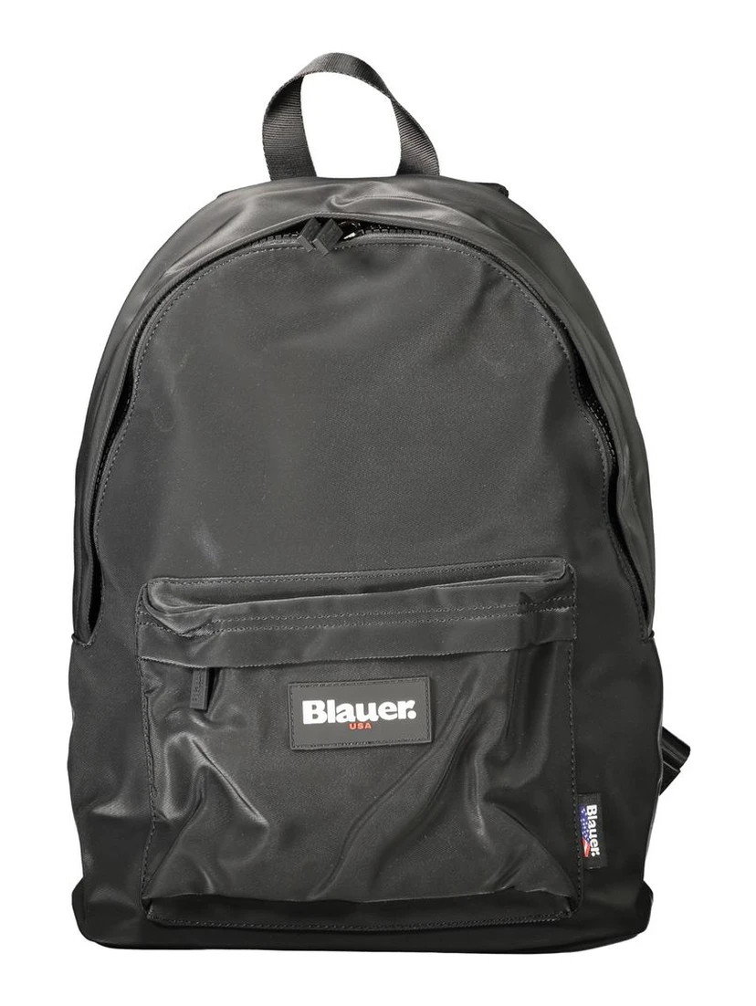 Black Polyester Backpack