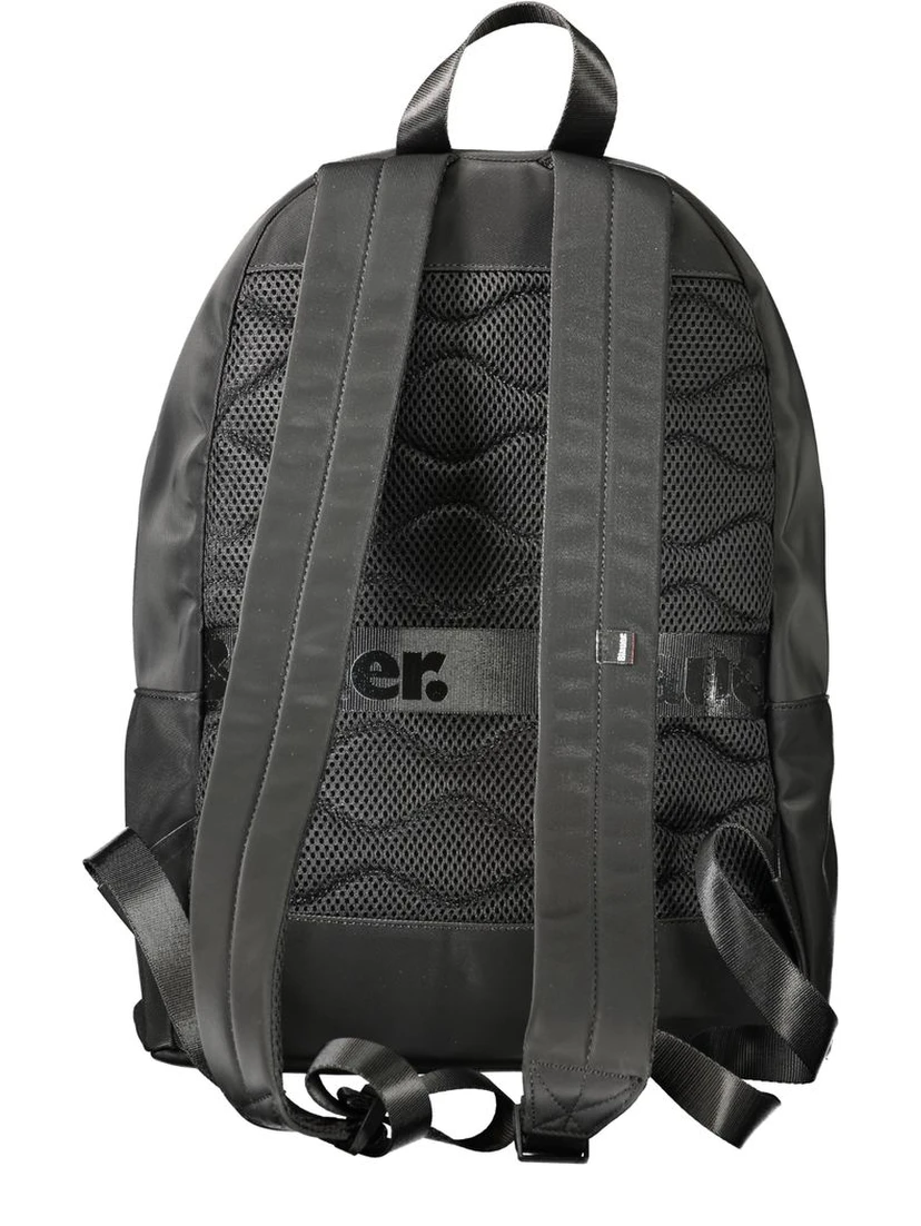 Black Polyester Backpack