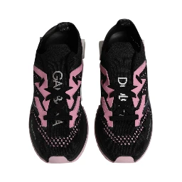 Black Pink SORRENTO Sport Stretch Sneakers Shoes