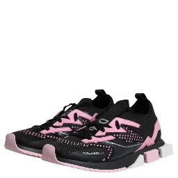 Black Pink SORRENTO Sport Stretch Sneakers Shoes