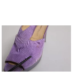 Purple Platform Slingback Heels Sandals Shoes