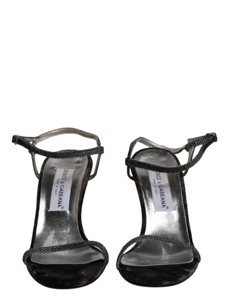 Black Ankle Strap High Heels Sandals Shoes alternative