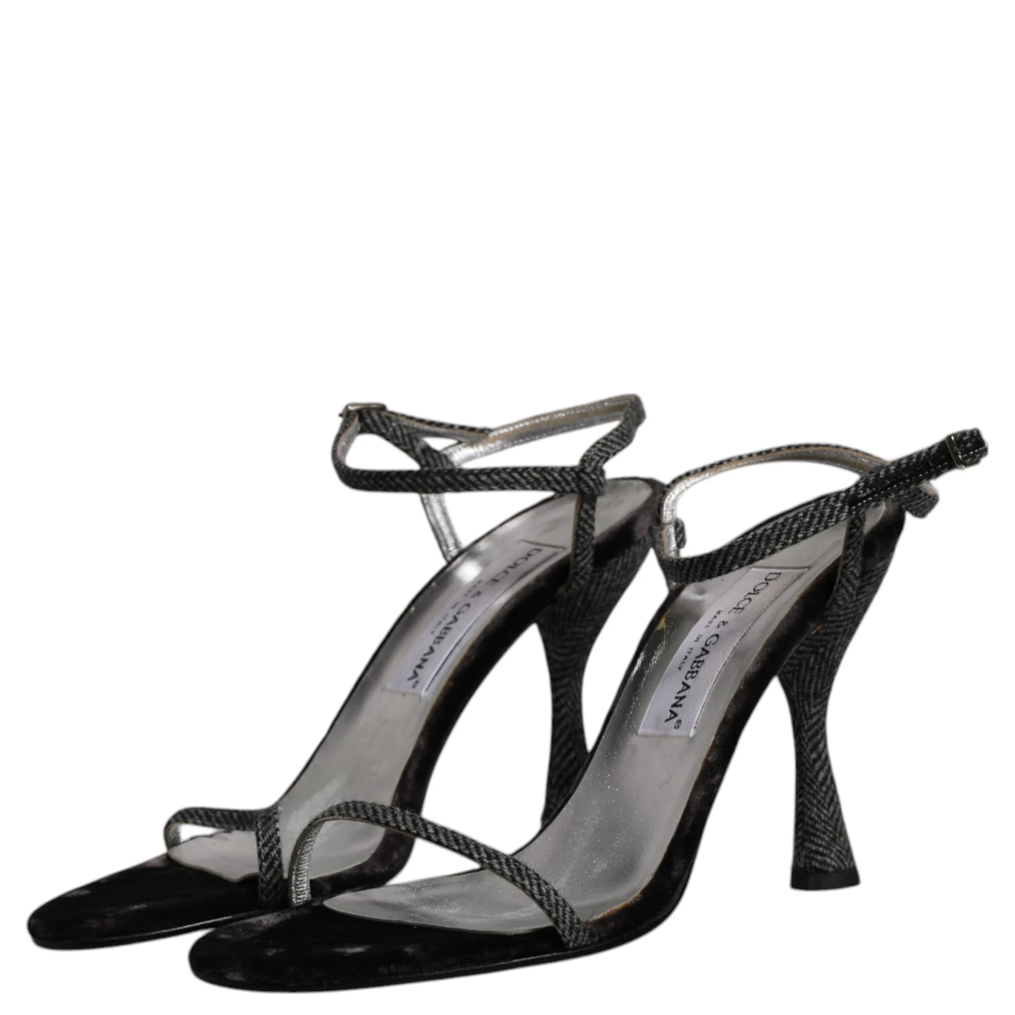 Black Ankle Strap High Heels Sandals Shoes