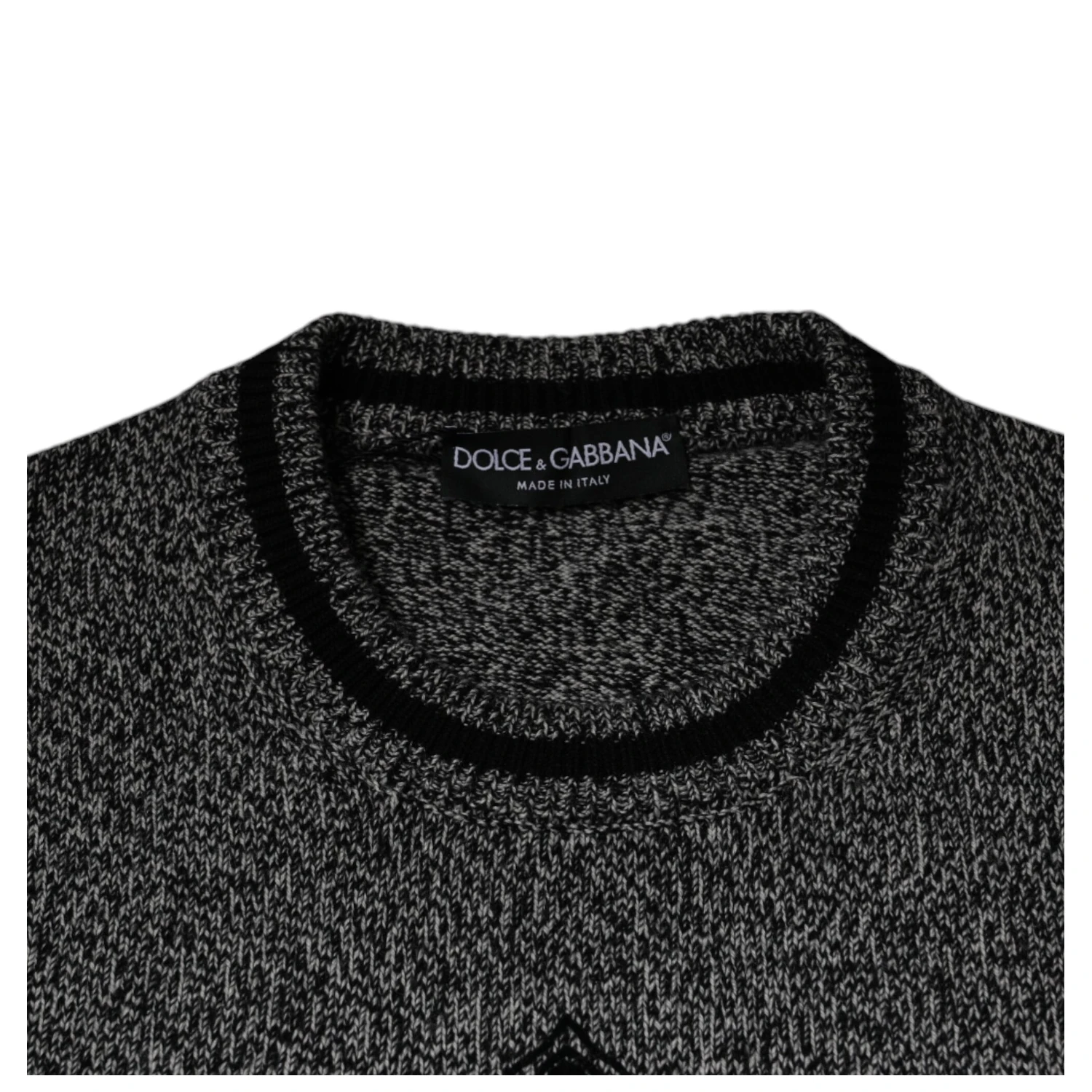 Gray Crown King Cashmere Pullover Sweater