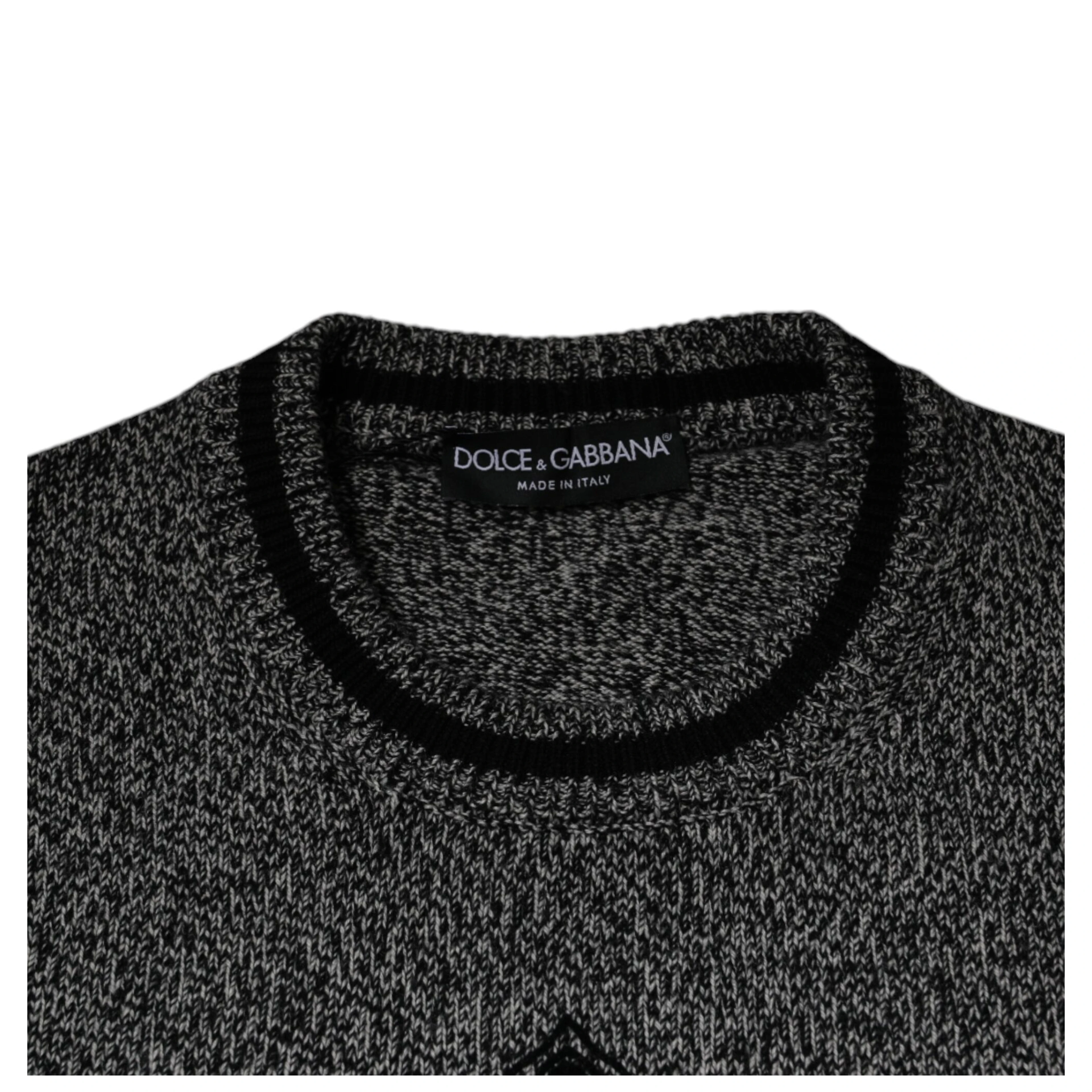 Gray Crown King Cashmere Pullover Sweater