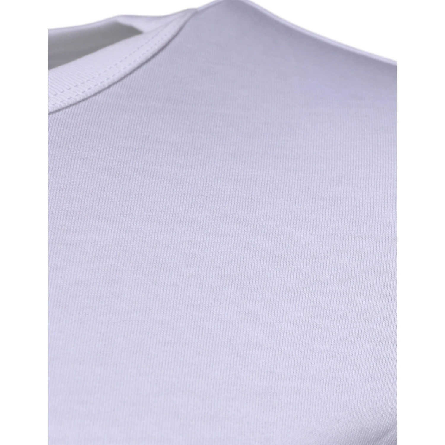 White Panda King Cotton Crew Neck T-shirt