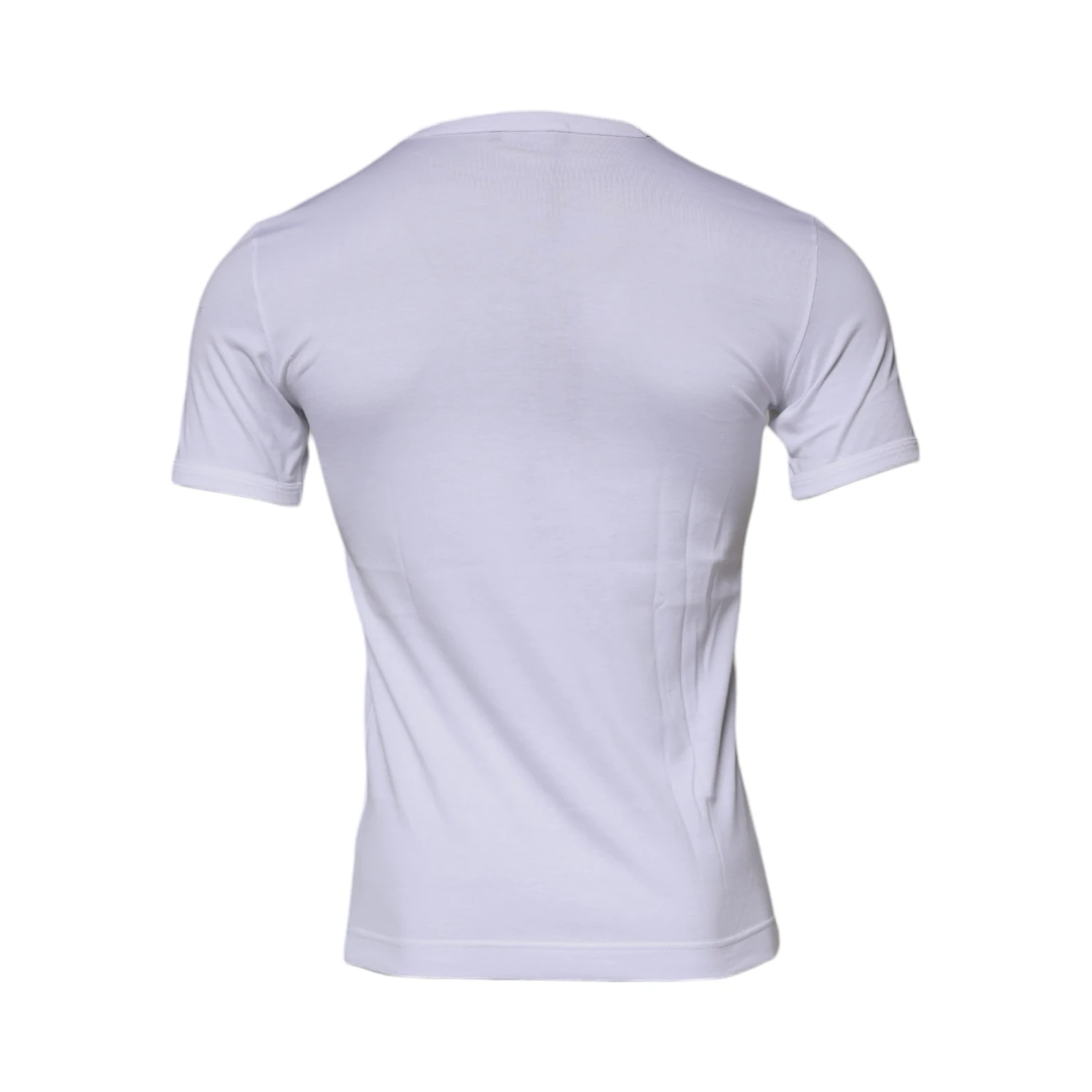White Panda King Cotton Crew Neck T-shirt