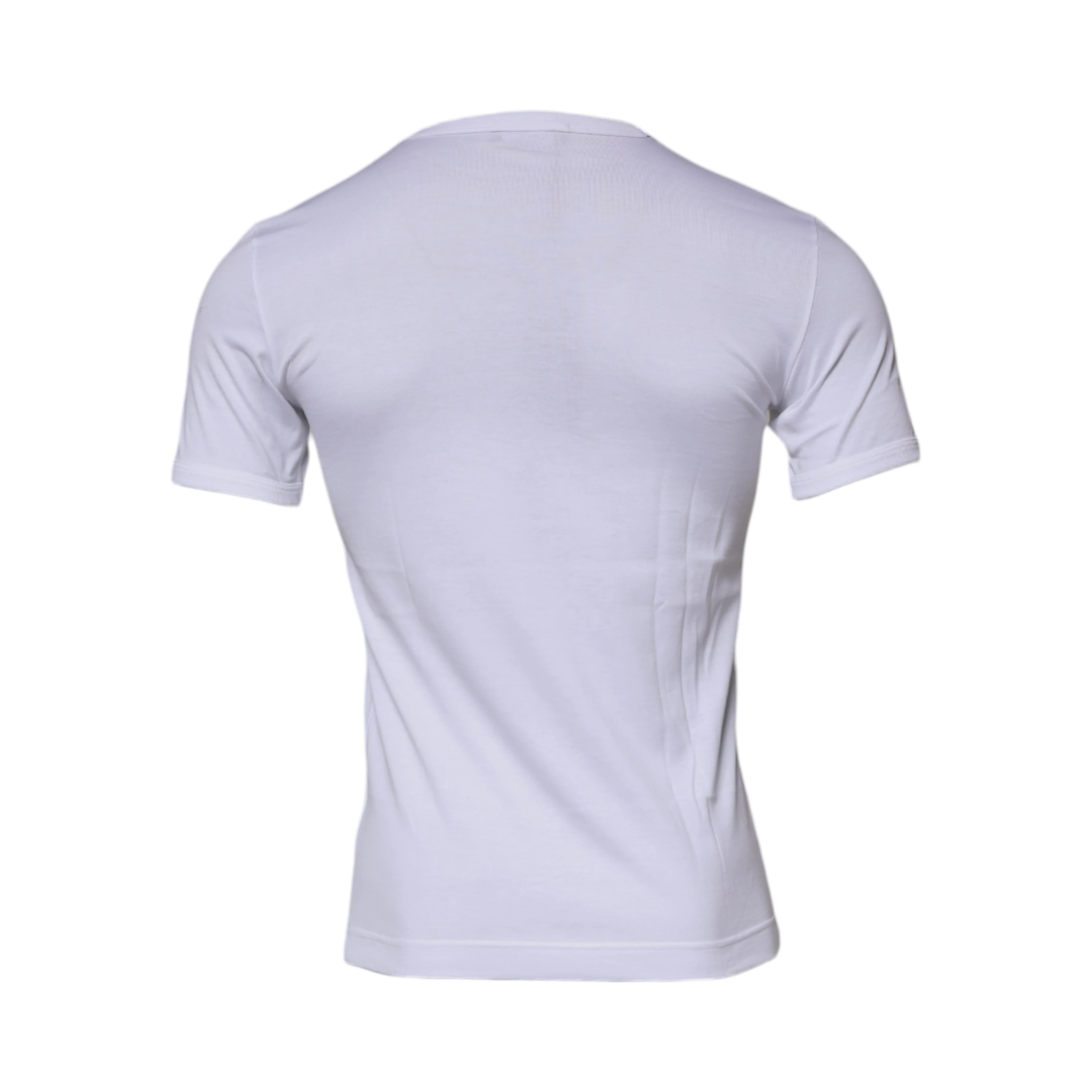 White Panda King Cotton Crew Neck T-shirt