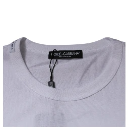 White Panda King Cotton Crew Neck T-shirt