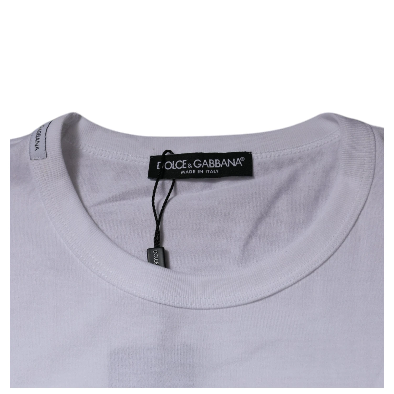 White Panda King Cotton Crew Neck T-shirt