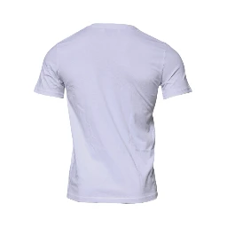White DG Logo Cotton Crew Neck T-shirt