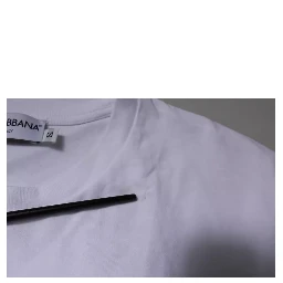 White DG Logo Cotton Crew Neck T-shirt