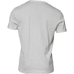 White DG Logo Cotton Crew Neck T-shirt