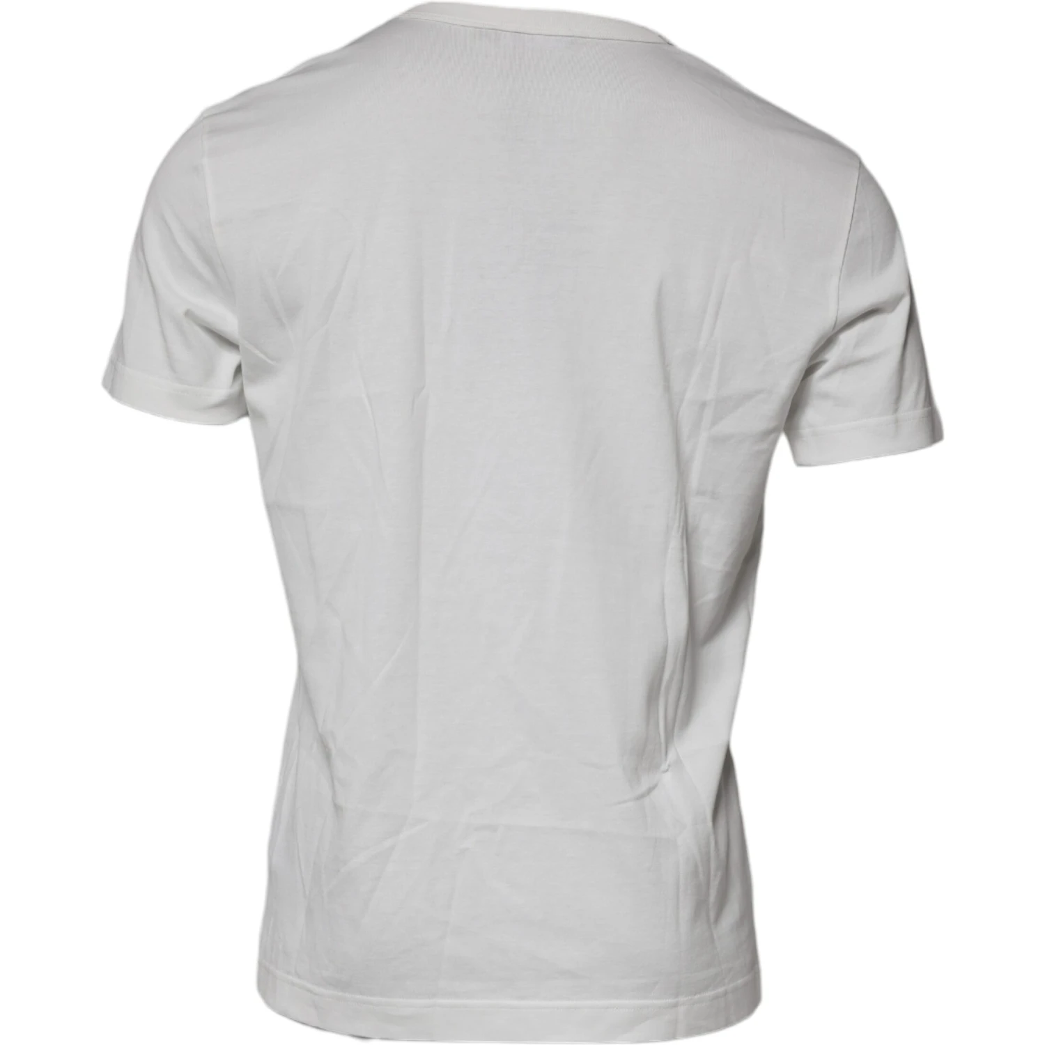 White DG Logo Cotton Crew Neck T-shirt