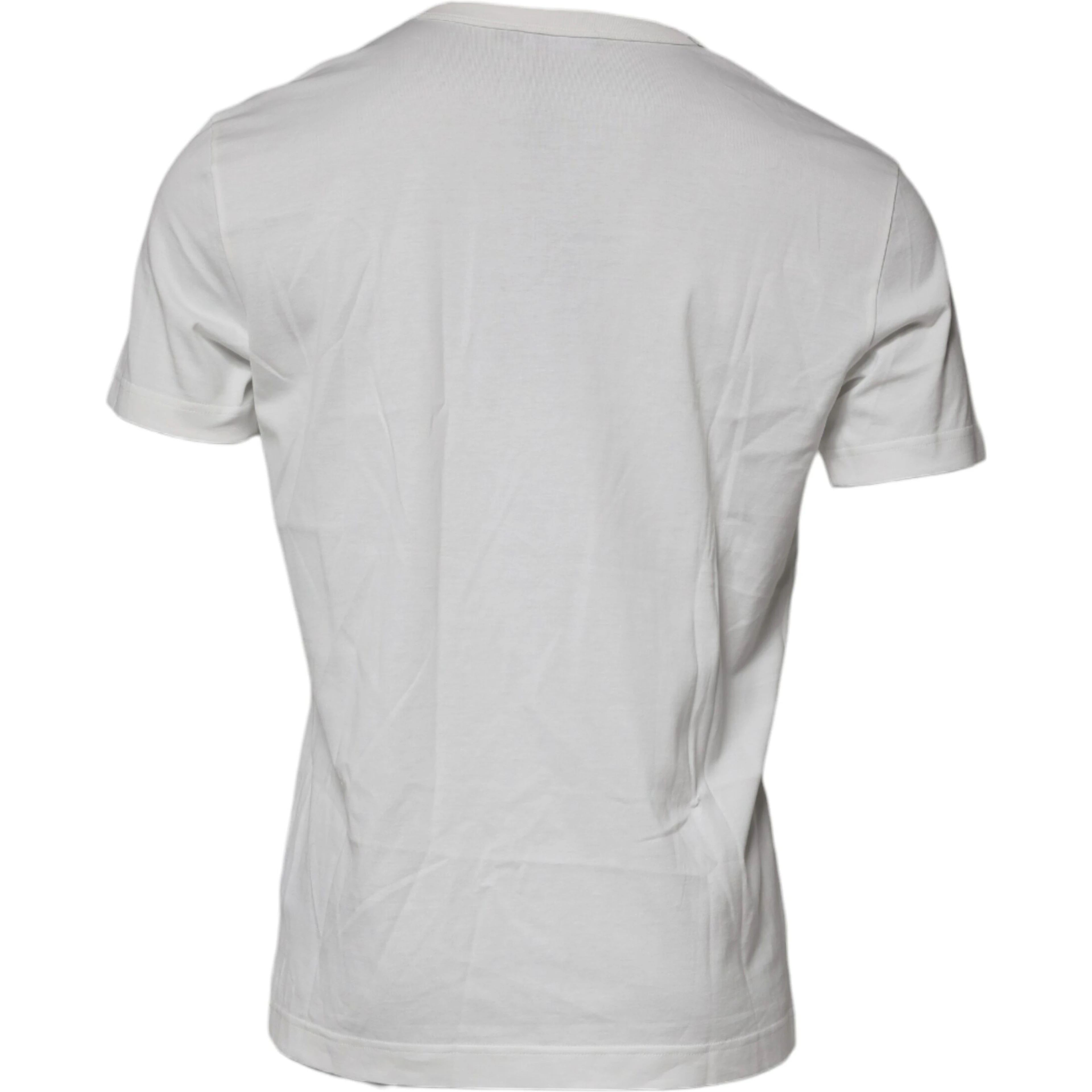 White DG Logo Cotton Crew Neck T-shirt