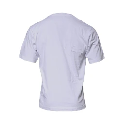White DG Logo Cotton Crew Neck T-shirt