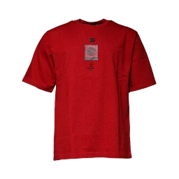 Red DG Eye Cotton Crew Neck T-shirt