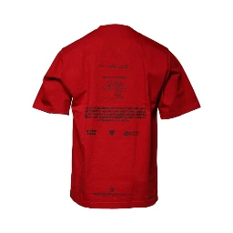 Red DG Eye Cotton Crew Neck T-shirt