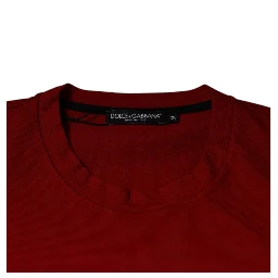 Red DG Eye Cotton Crew Neck T-shirt