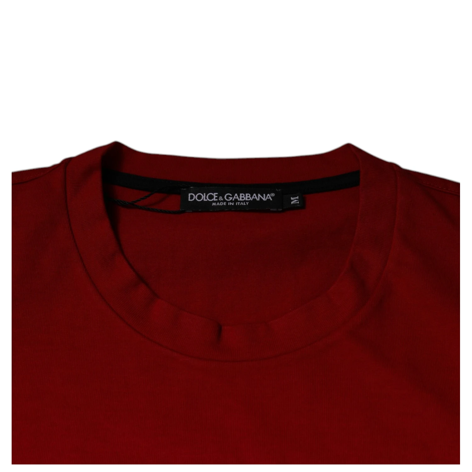 Red DG Eye Cotton Crew Neck T-shirt
