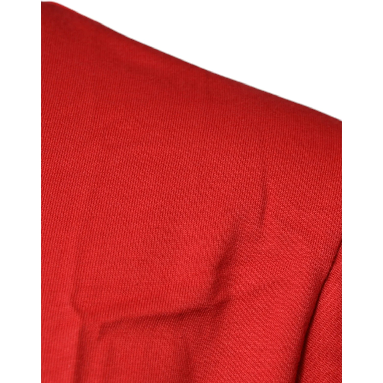 Red DG Logo Cotton Crew Neck T-shirt