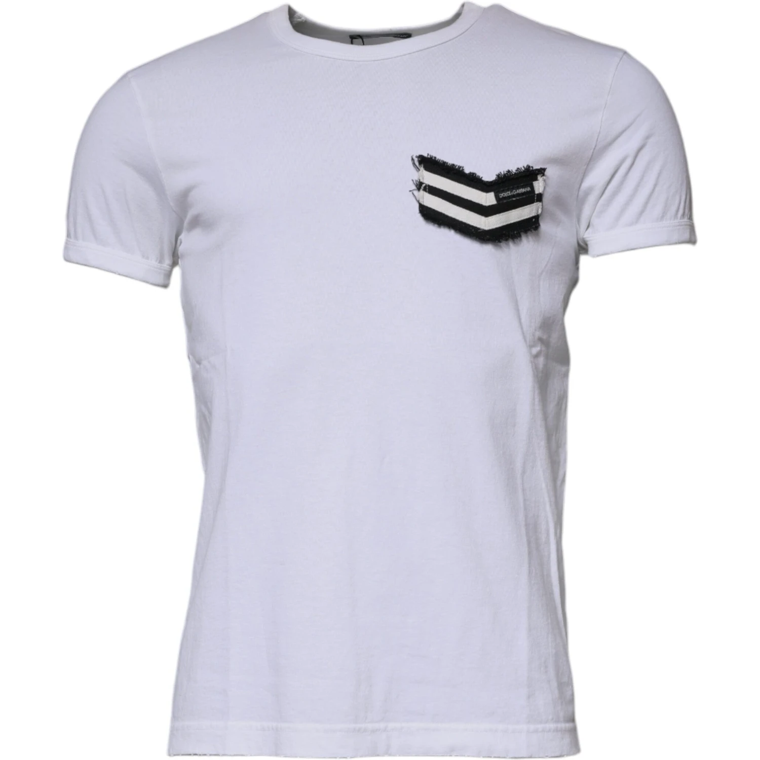 White Stripes Crew Neck Short Sleeves T-shirt