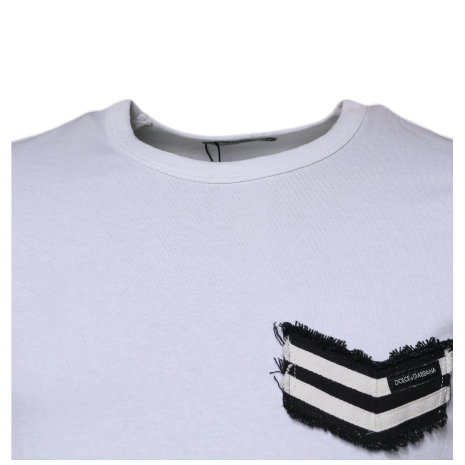 White Stripes Crew Neck Short Sleeves T-shirt
