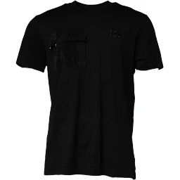 Black Crew Neck Short Sleeve T-shirt